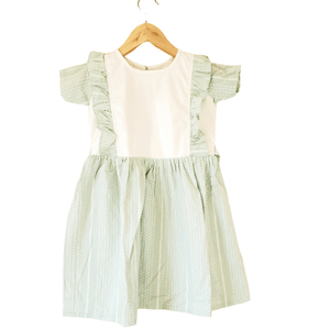 Sage Stain-Proof Preschooler Printed Floral Dress - Snug Bub USA