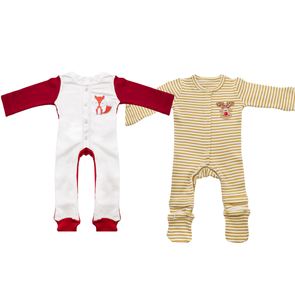 2 Piece Set Stain-Proof & Expandable Baby Infant Jumpsuits - Snug Bub USA