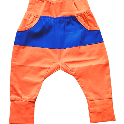 Baby boy pants in cotton and recycled fibbers