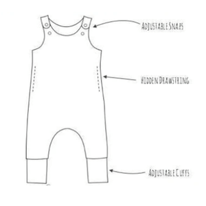 Boho Rainbow Stain-Proof & Grow With Me Adjustable Baby Clothes For Boys - Snug Bub USA