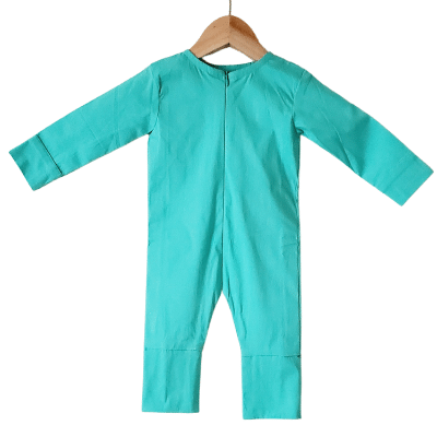 Teal Cyan Green Boho Grow With Me Adjustable Unisex Rompers Baby Clothes For Girls & Boys - Snug Bub USA