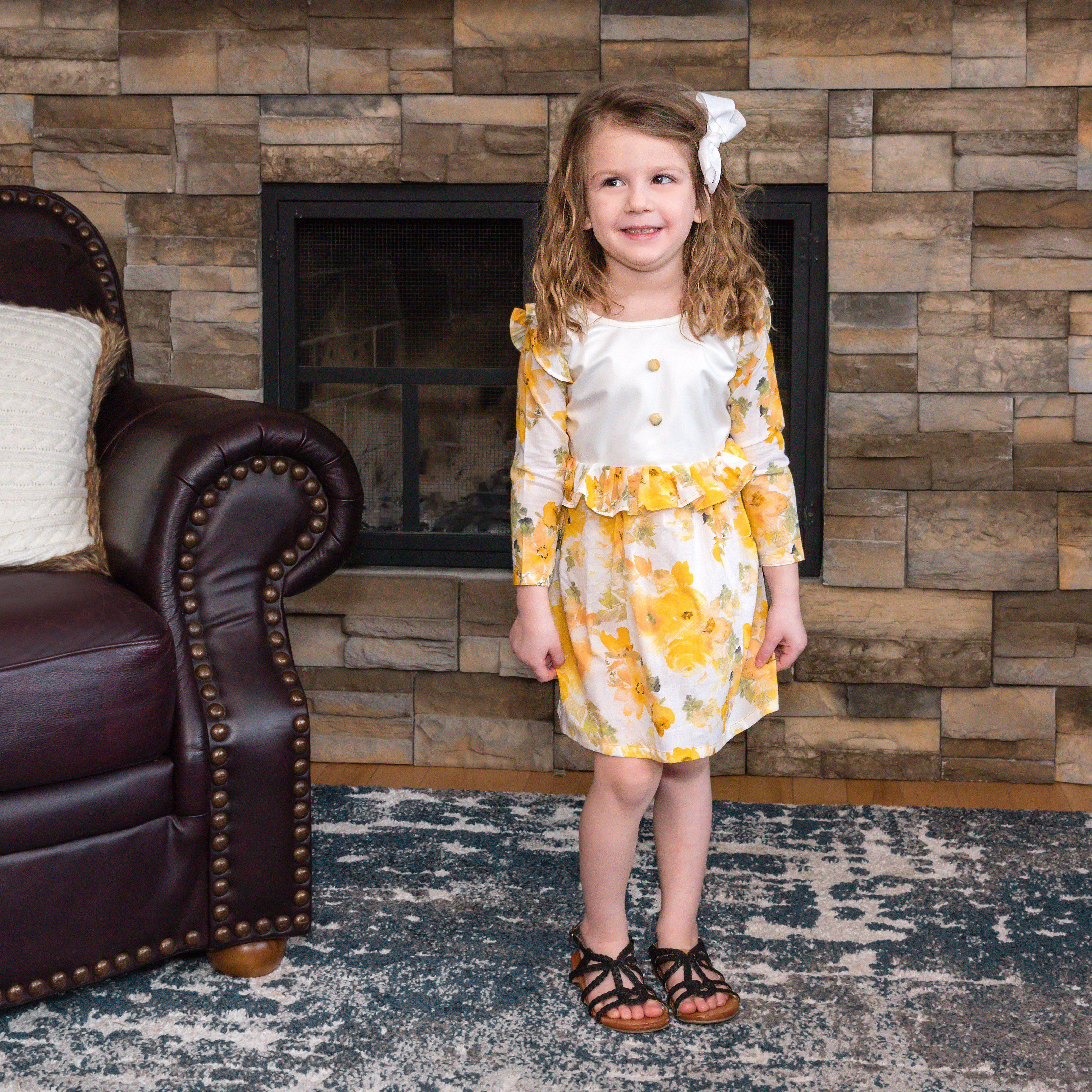 Stain-Proof/ Mess Proof Toddler Printed Floral LeavesFrock/ Dress ( 2 To 4 Years) Snug Bub USA Stain-Proof/ Mess Proof Toddler Printed Floral LeavesFrock/ Dress ( 2 To 4 Years) Snug Bub USA